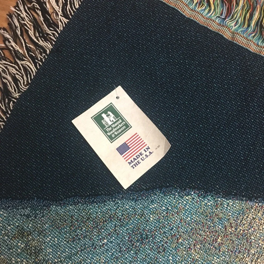 Vintage Large Throw Blanket Messenger Of Love By Mary St Clair NWT 51